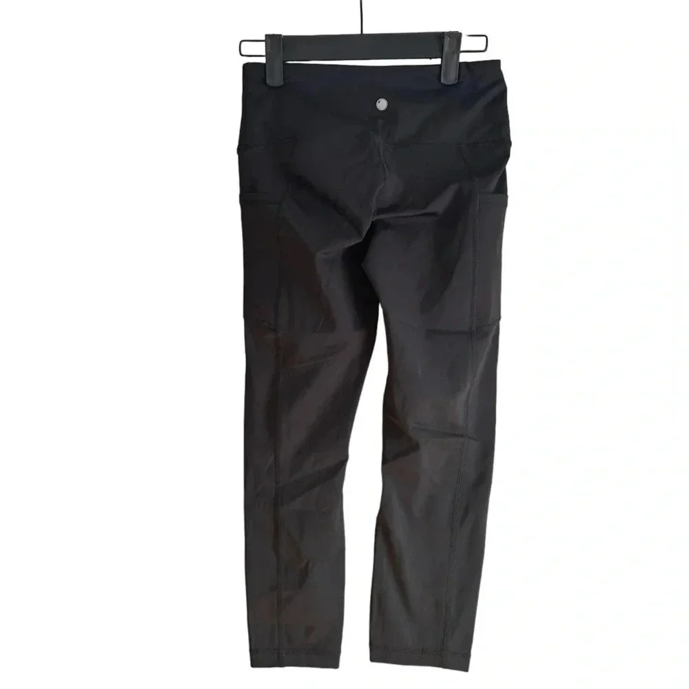 YOGALICIOUS 7/8 BLACK LEGGINGS